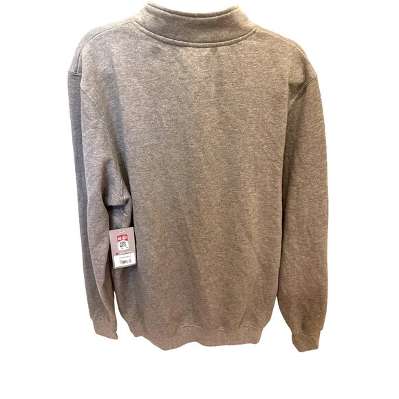 Indiana Hoosiers Colosseum 1/4 zip Pullover Sweatshirt Men's XXL Gray IU Logo - Picture 2 of 11